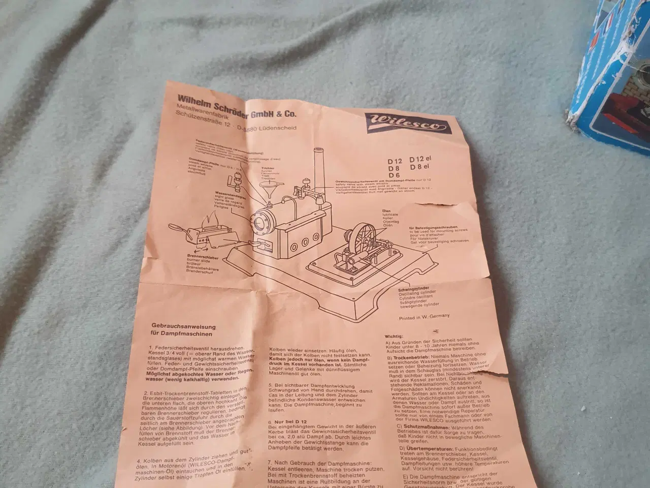Billede 7 - Wilesco Dampmaskine