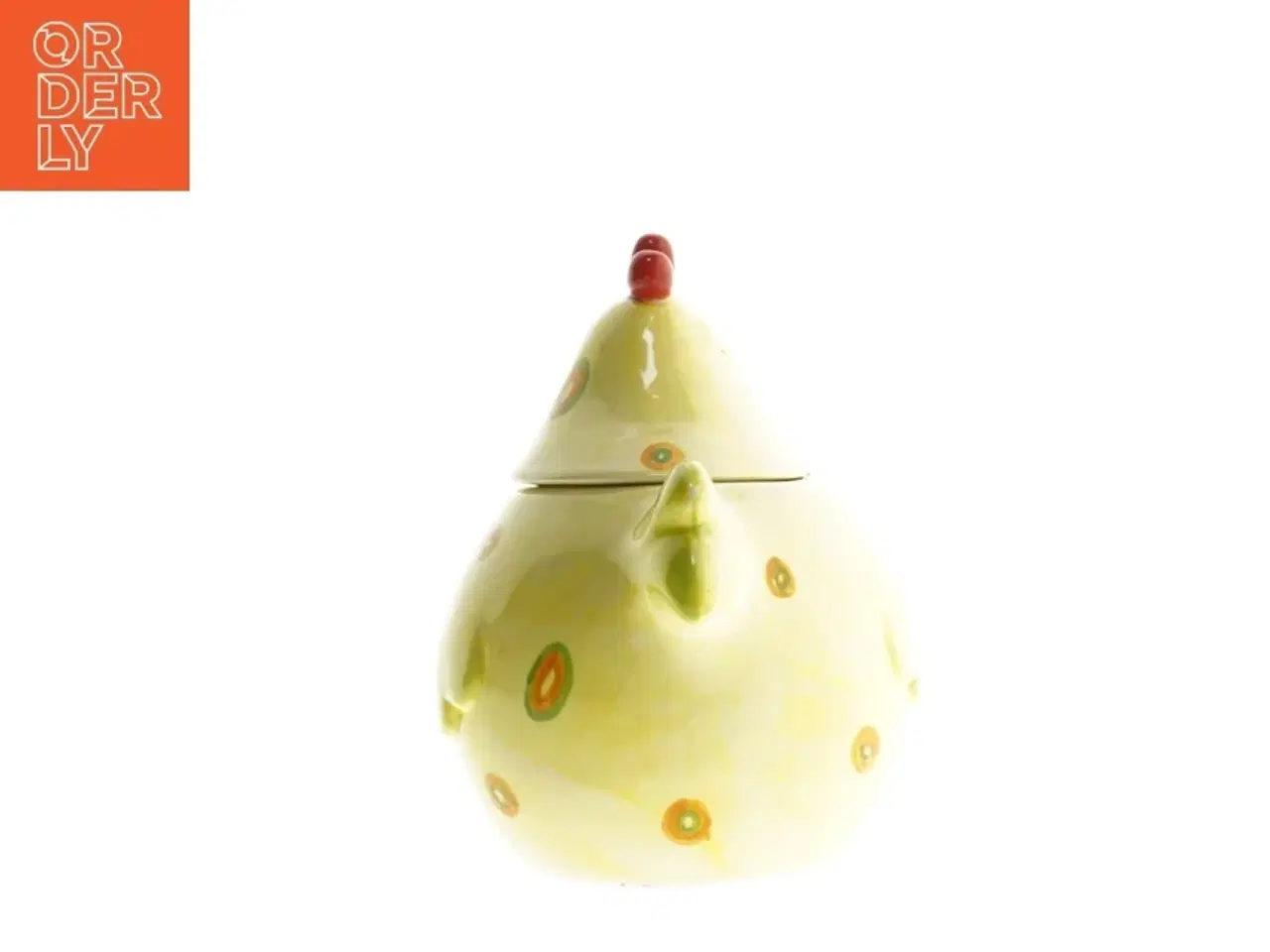 Billede 2 - Krukke med hønseform (str. 13x11x17 cm)