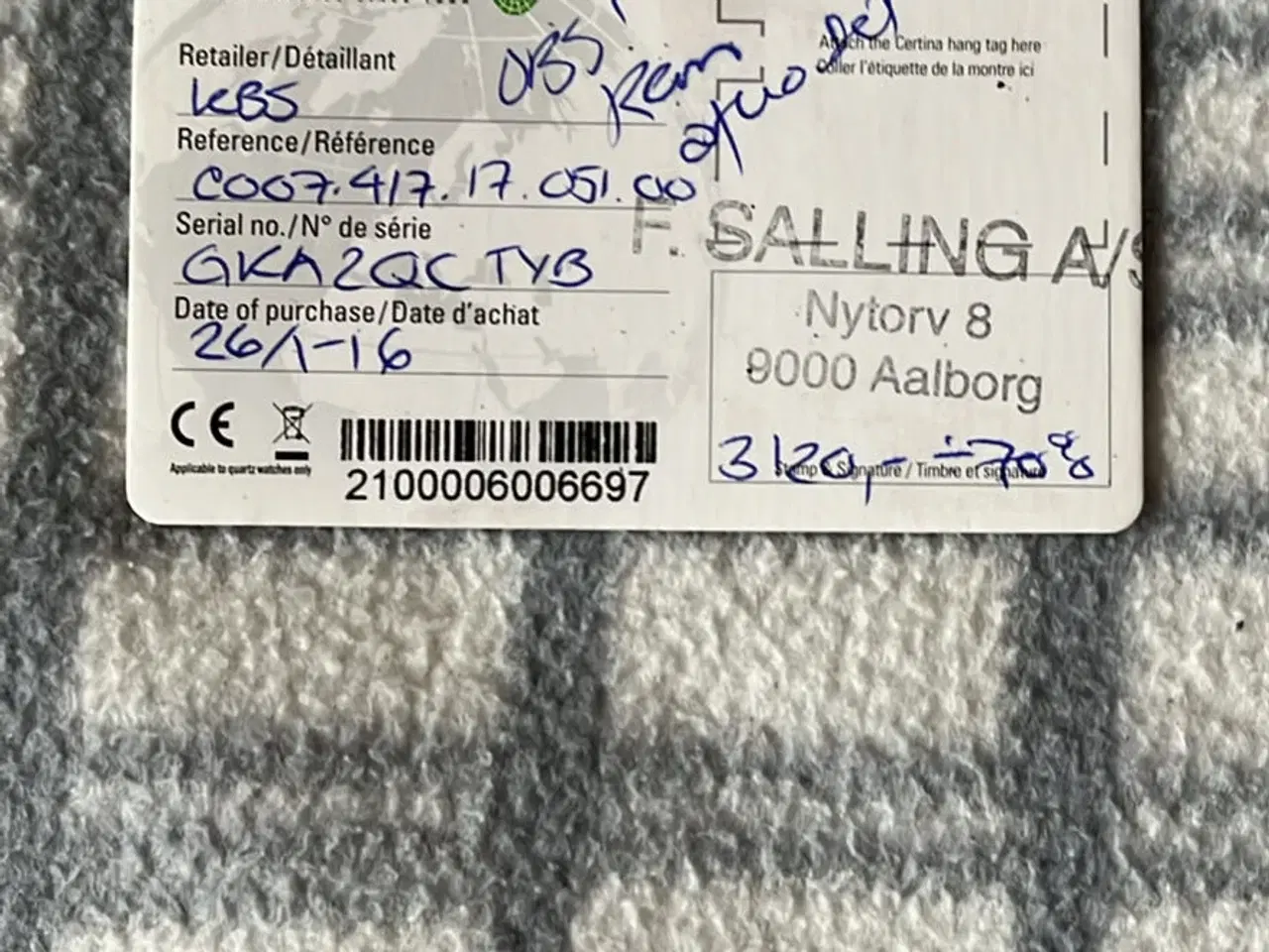 Billede 2 - Cortina herre ur