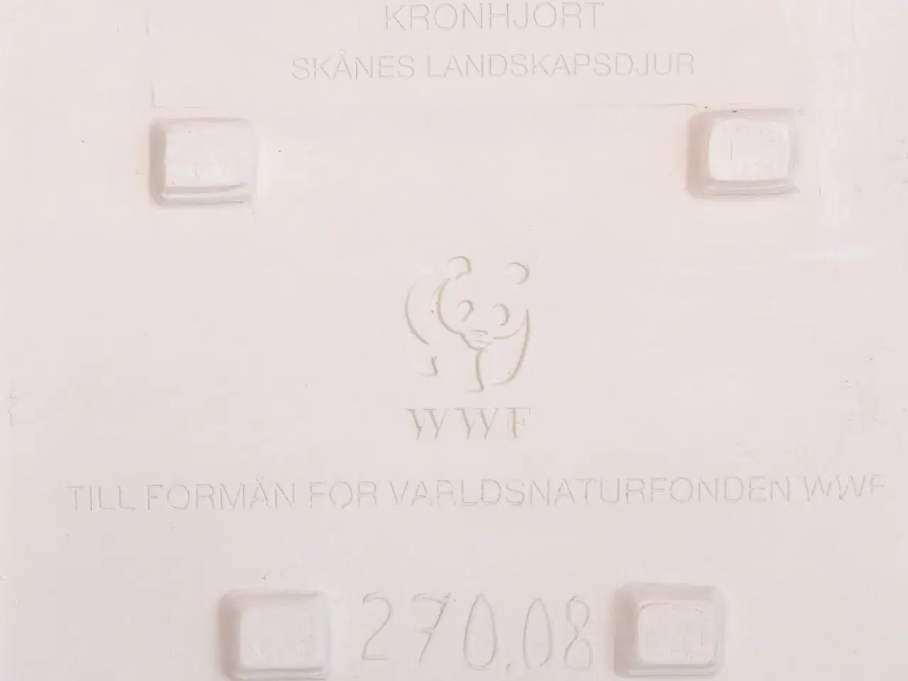 Billede 4 - Relief i stentøj m kronhjort af Jie Keramik + WWF