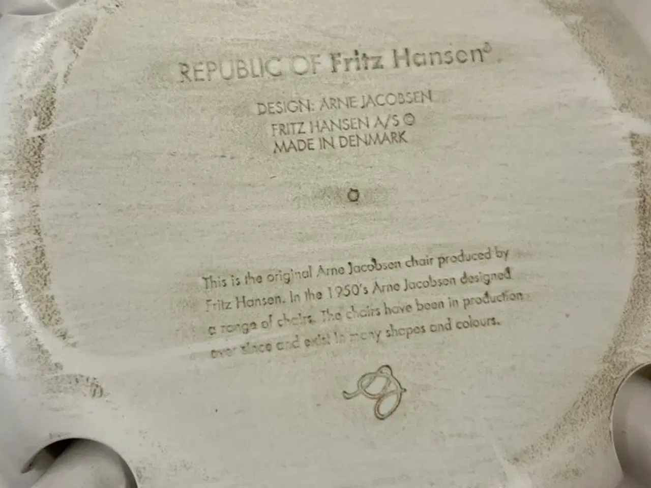 Billede 5 - 4 Stole ARNE JACOBSEN FRITZ HANSEN