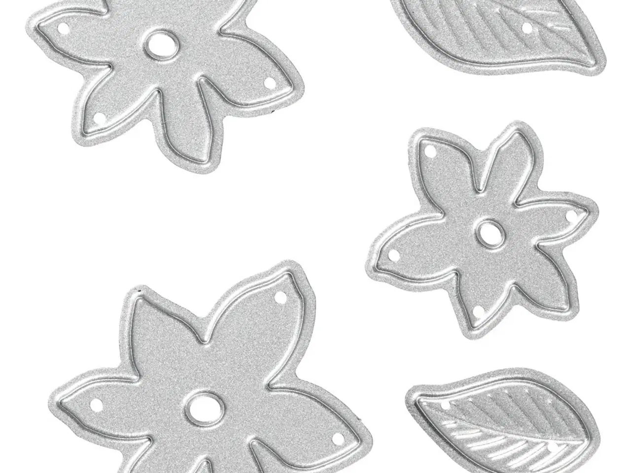 Billede 1 - Skære- og prægeskabelon til små planter, 1 stk.