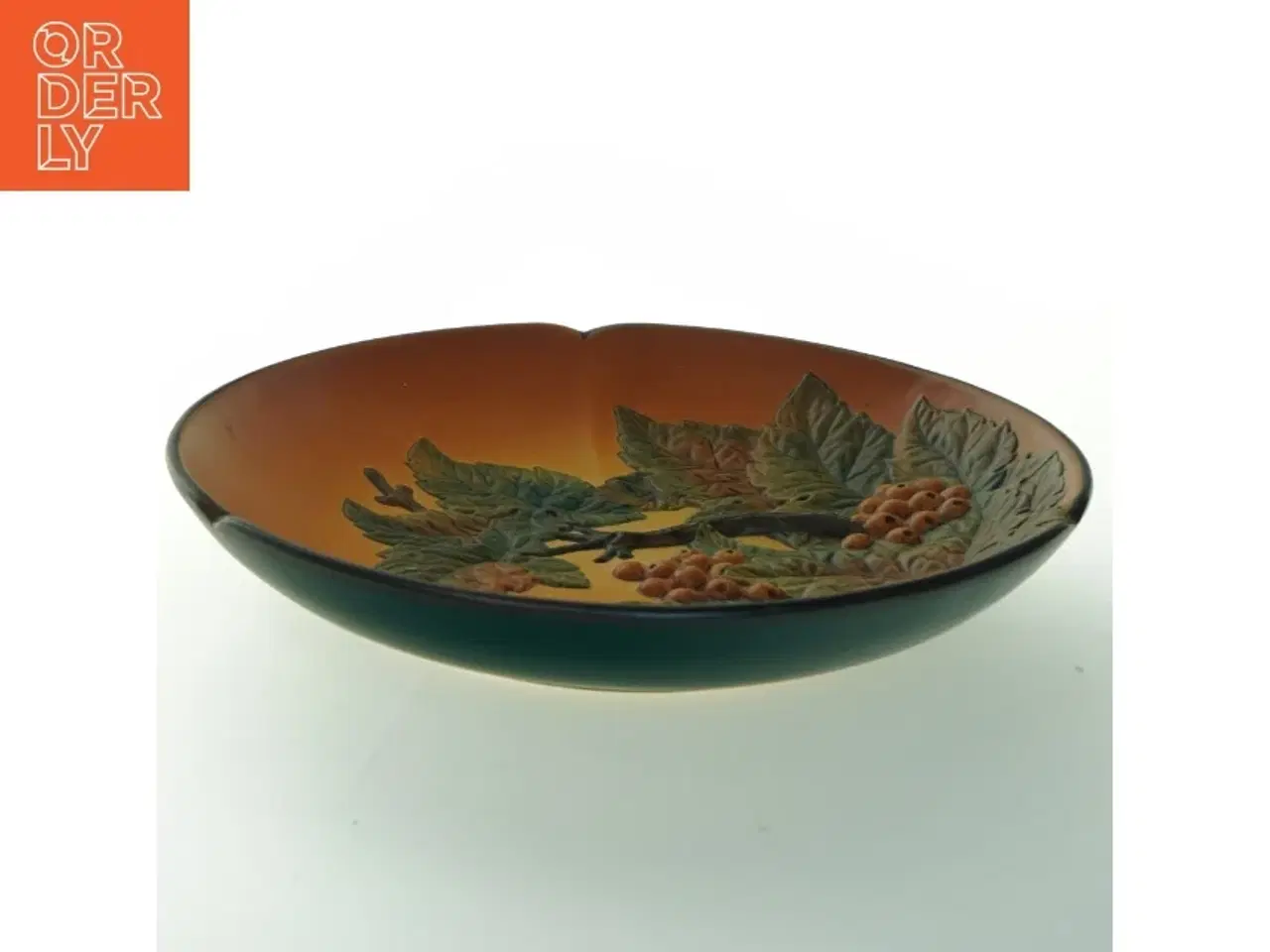 Billede 2 - Stort Ipsen Dekorativ skål med naturmotiv (str. 29,5 cm)