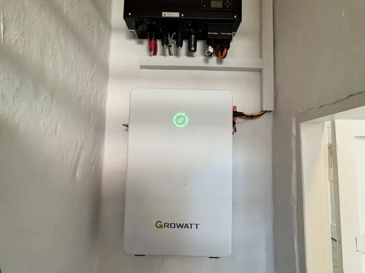 Billede 1 - Growatt SPH 3600 + Growatt GBLI6532 lithium batter