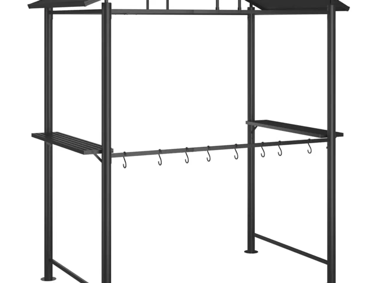 Billede 5 - Grillpavillon med sidehylder 210x114x230 cm stål antracitgrå