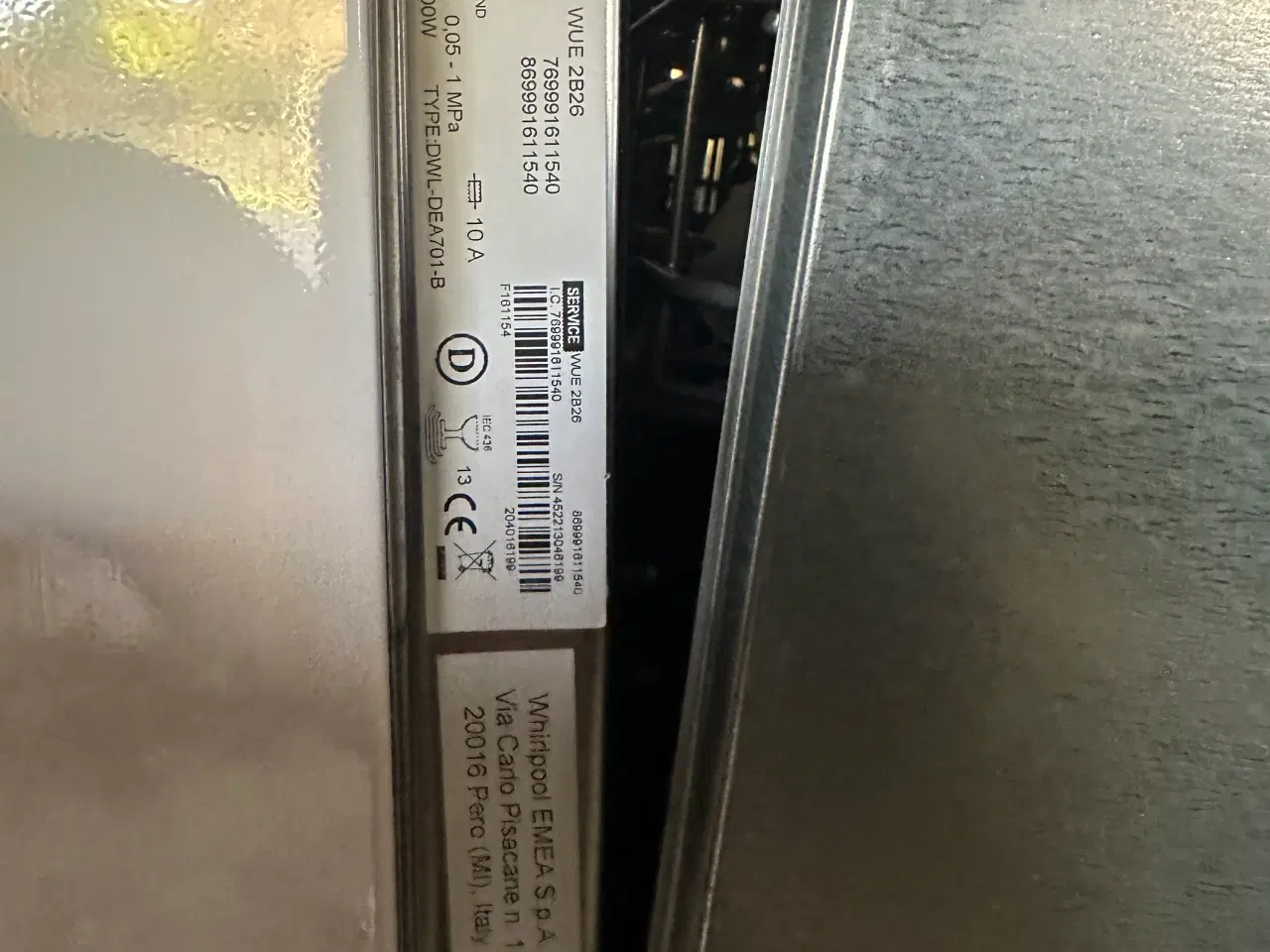 Billede 3 - Opvaskemaskine Whirlpool WUE 2B26