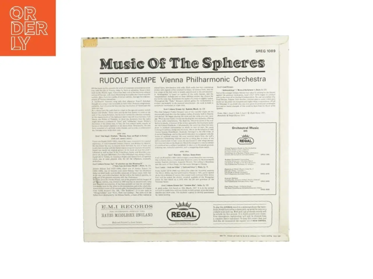 Billede 2 - Music of the spheres Vinylplade
