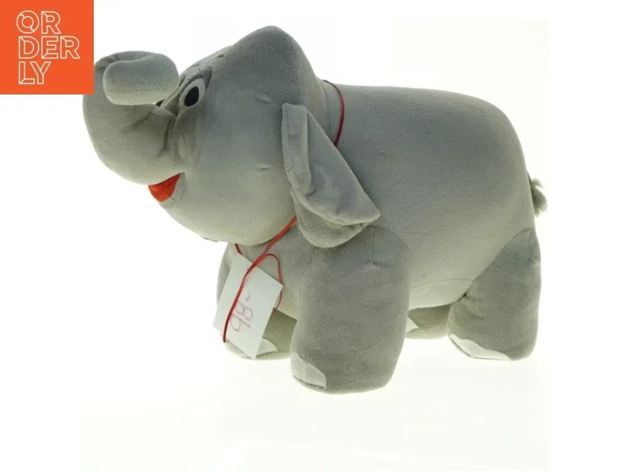 Billede 3 - Stor grå elefant plysdyr (str. Længde, 60 cm. højde. 40 cm)