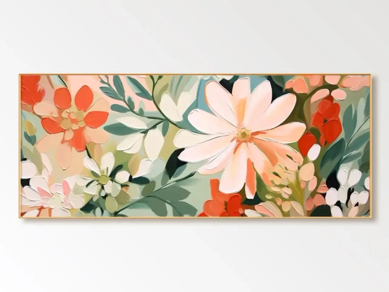 Billede 2 - Stort maleri 95 x 200 cm (Gratis levering)