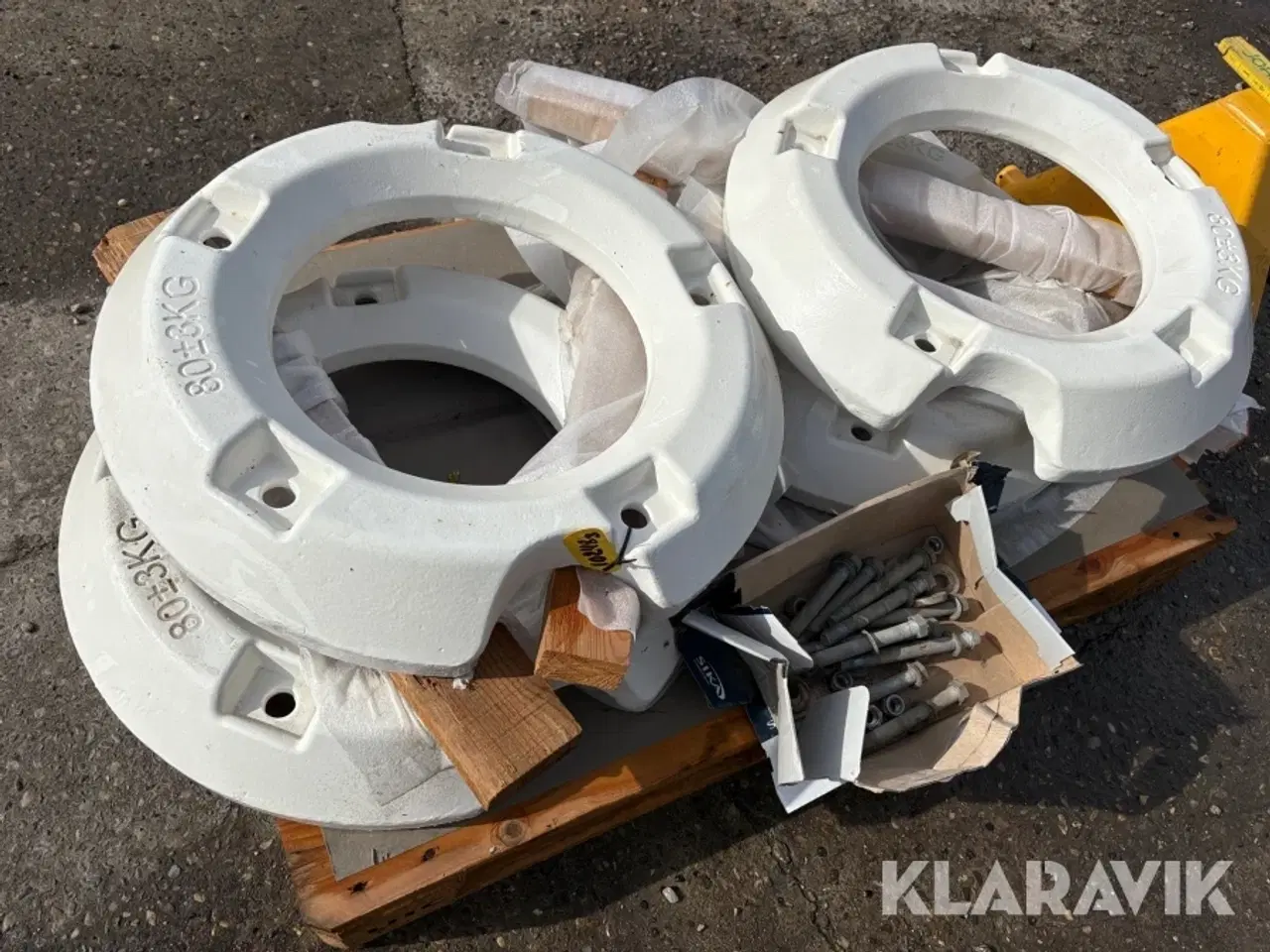 Billede 3 - Hjulvægte 80 Kg Pr Styk - 4 styks