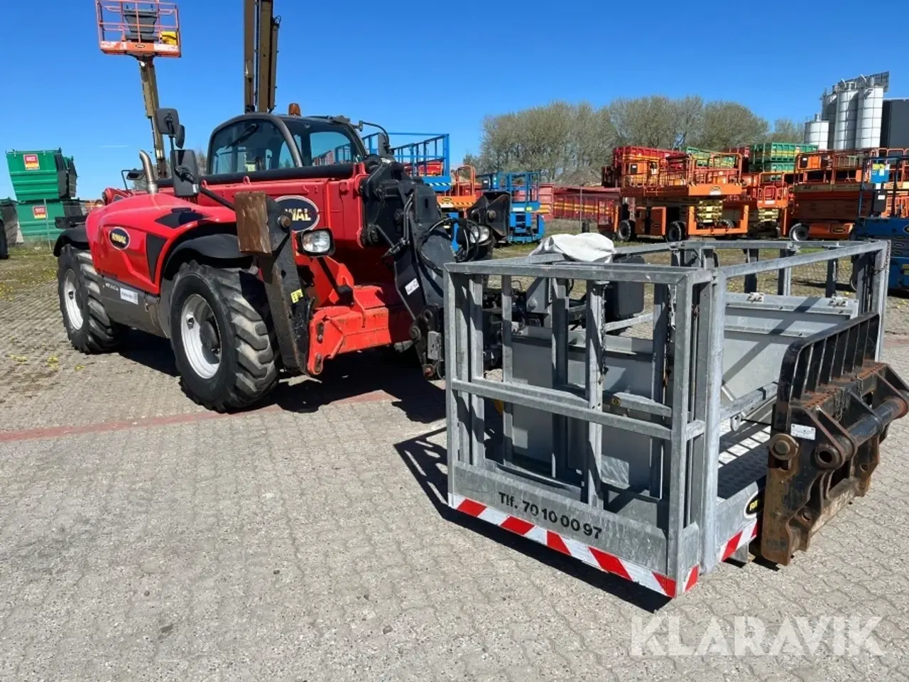 Billede 2 - Teleskoplæsser Manitou MT1440A ST3B med kurv pallegafler