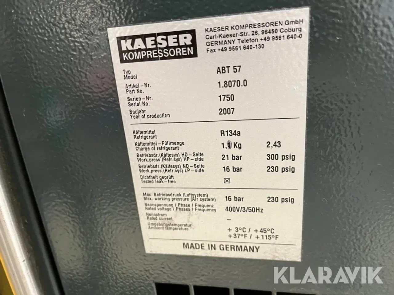 Billede 6 - Skruekompressor Kaeser ASD 57 T