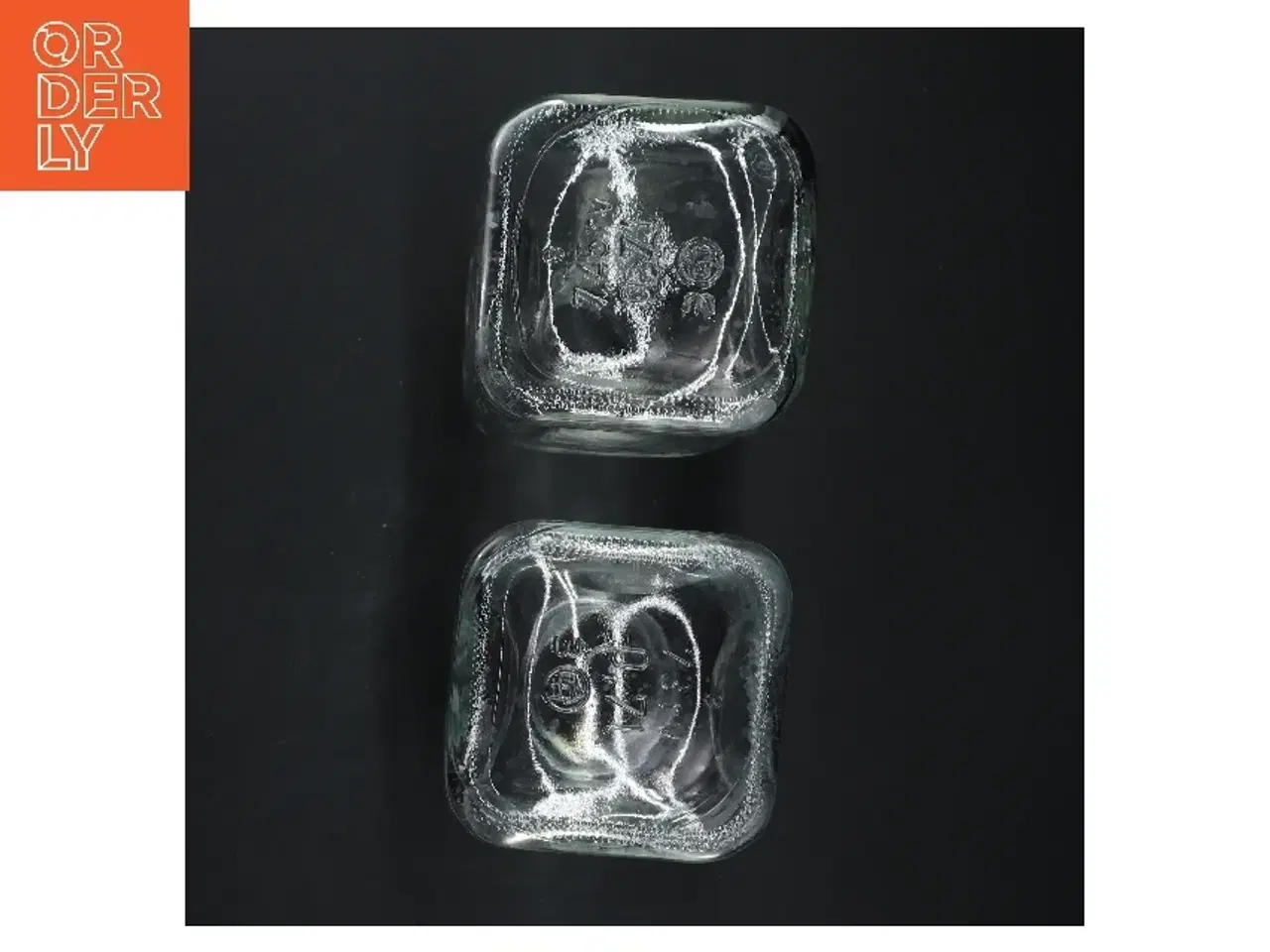 Billede 3 - Glasflasker med skrift fra Ziegler (str. 17,5 cm)