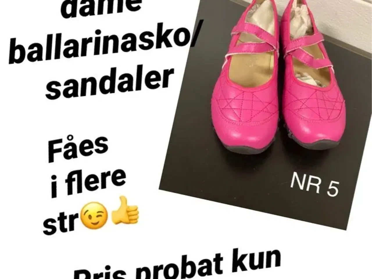 Billede 1 - Nye fine dame ballarinasko/sandaler
