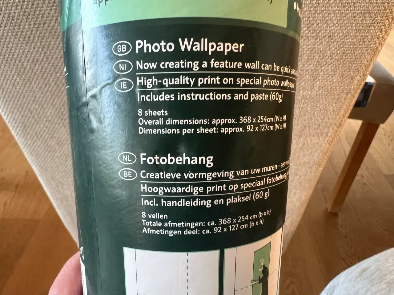 Billede 4 - 1 Stk. Ny Fotostad / Tapet af en birkeskov