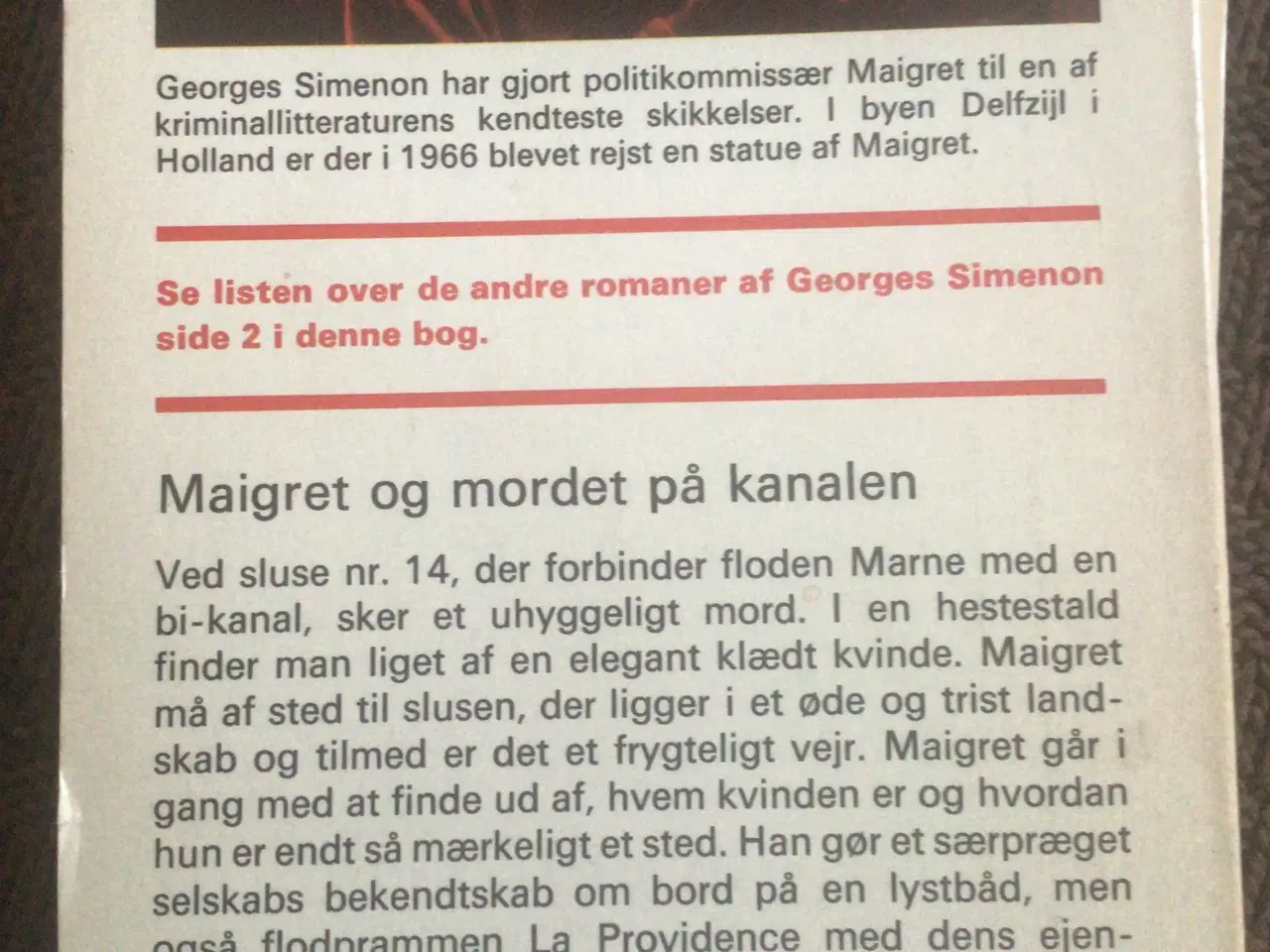 Billede 4 - Simenon : Maigret nr 56, 17;30,48