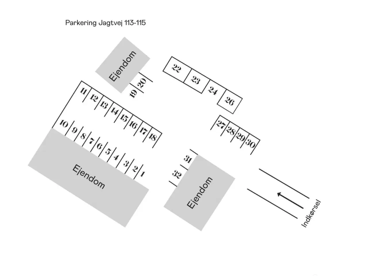 Billede 18 - Parkeringsplads 12 udlejes – Jagtvej 113-115. Nørrebro