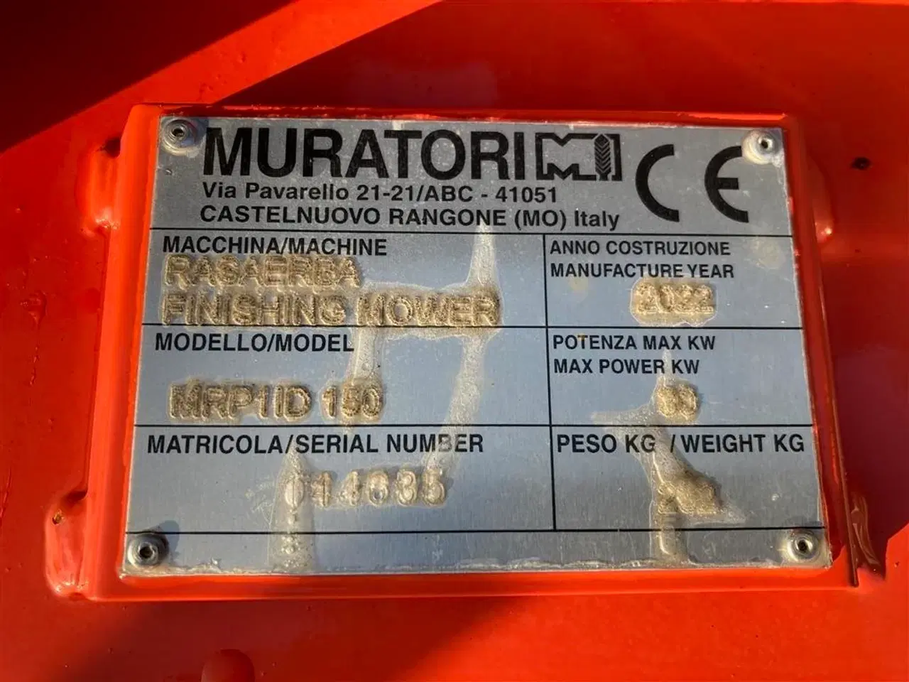 Billede 14 - Muratori MRP1150 monteret med eurobeslag