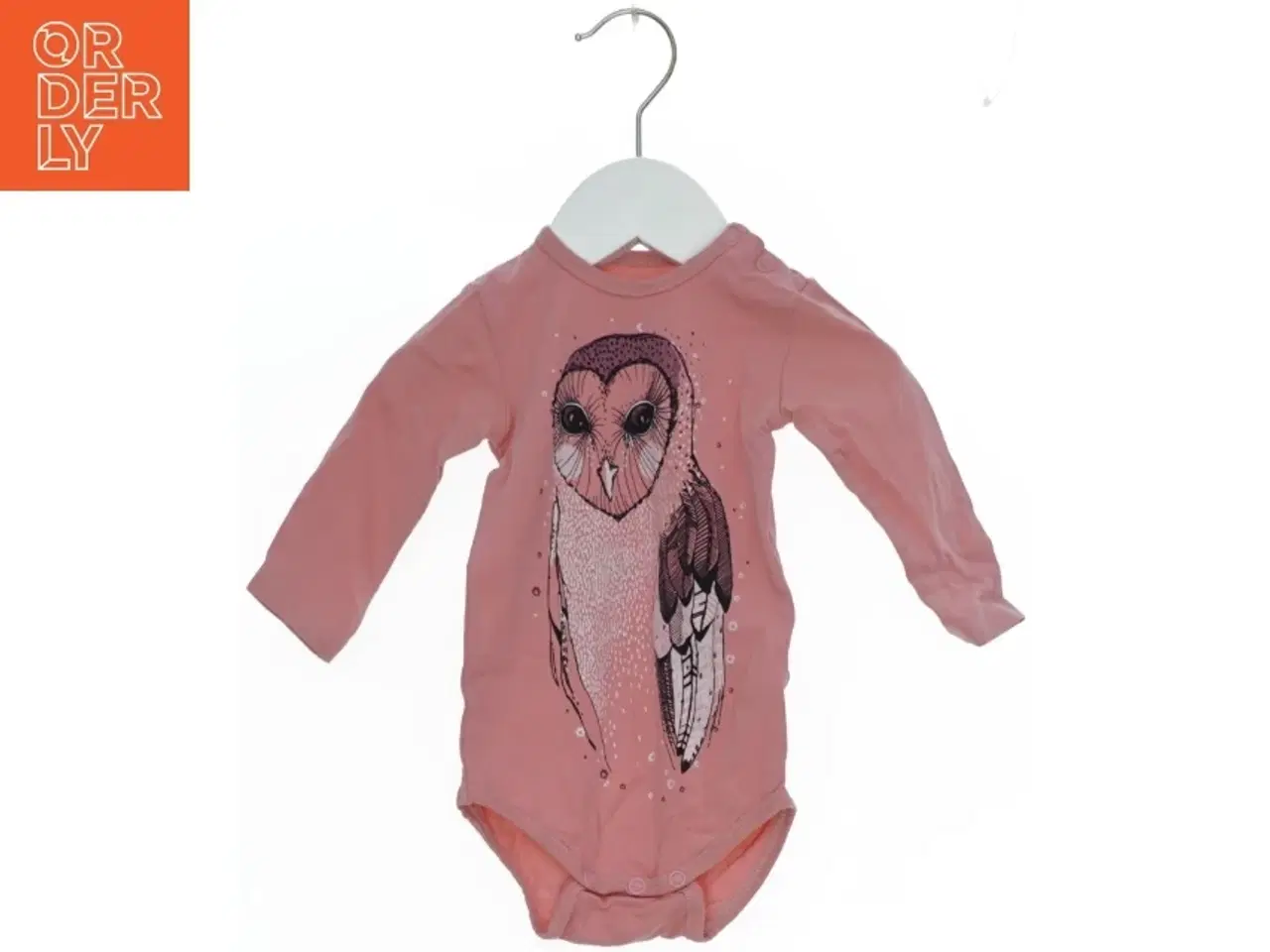 Billede 1 - Rosa bodystocking med uglemotiv fra Hebe (str. 68)