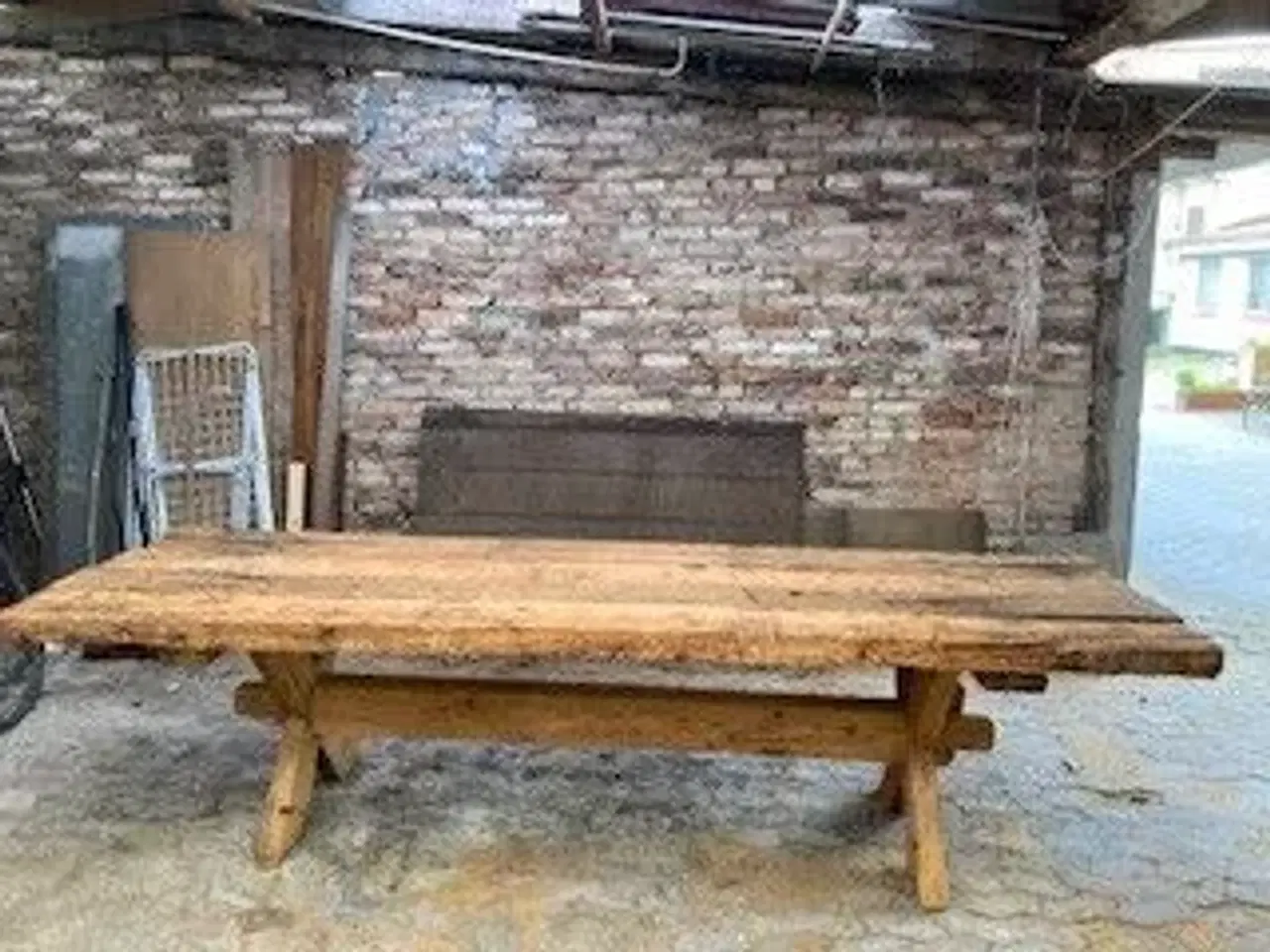 Billede 1 - Helt rustik bord  ca. 95 x 300 cm x 7/8 cm 