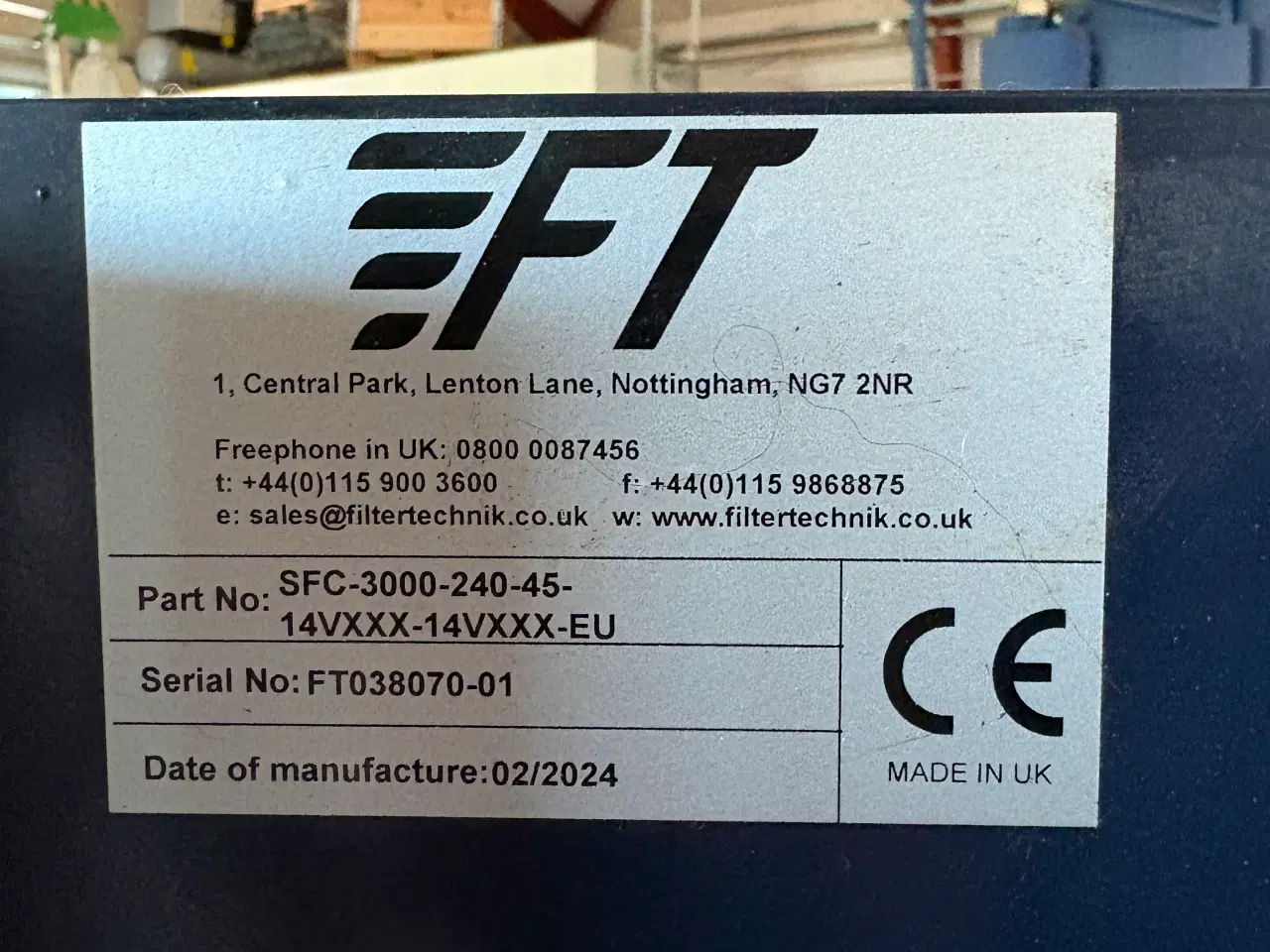 Billede 3 - Filtertechnik SFC-3000-240-45 mobil filterenhed ti