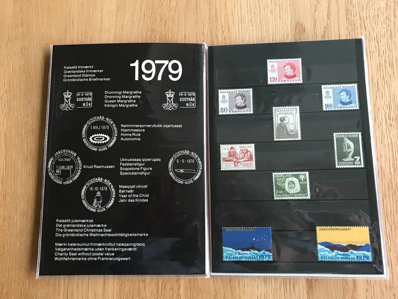 Billede 2 - Årsmappe Grønlands Postvæsen -  1979