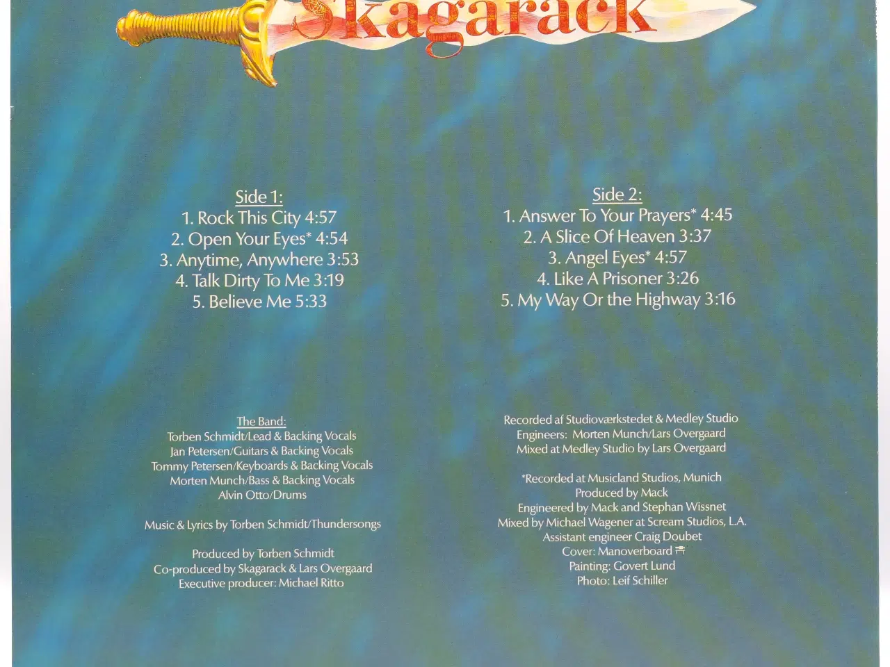 Billede 2 - Skagarack - A Slice of Heaven -DK 1990 (EX/EX)