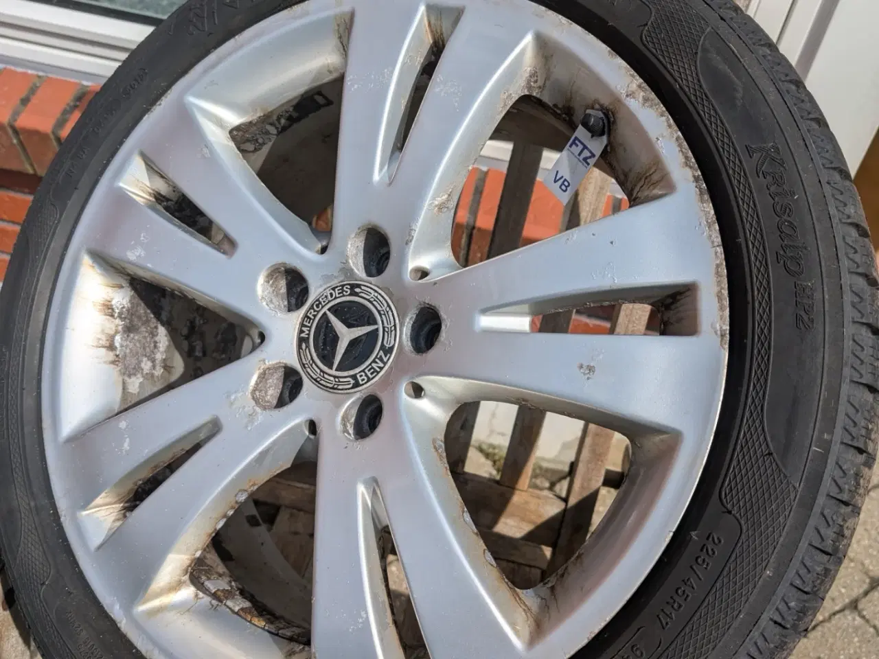 Billede 2 - Mrecedes Alufælge Originale med Kleber Vinterdæk