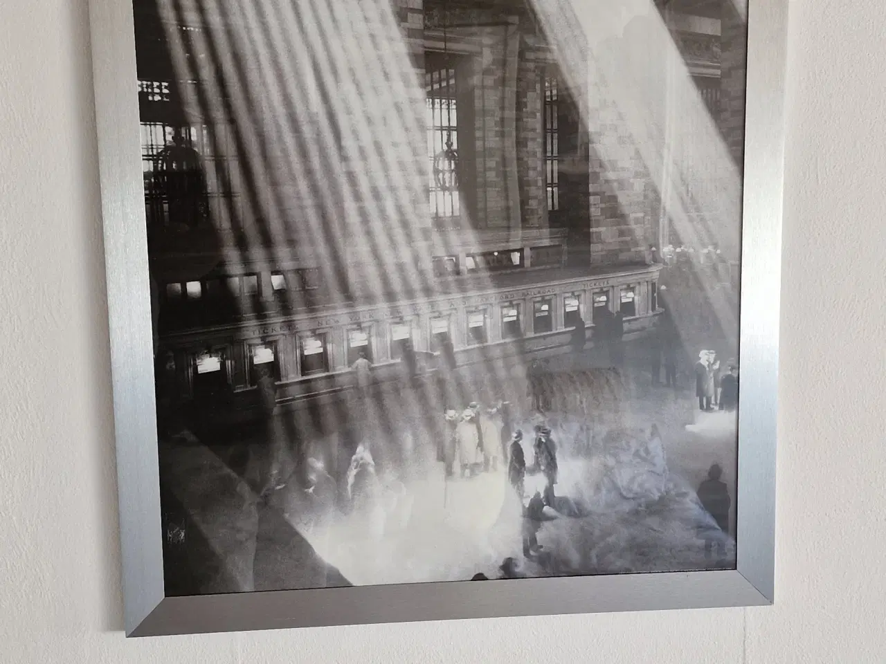 Billede 1 - Litografi af Grand central station i new york