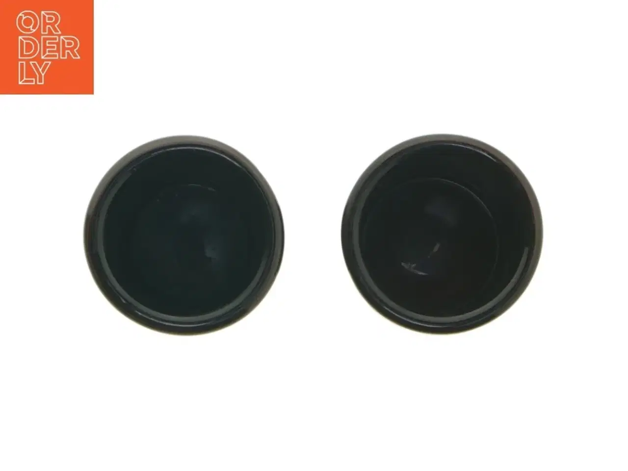 Billede 3 - Par af sorte glas vaser fra Villa Collection Denmark (str. 9x7 cm)