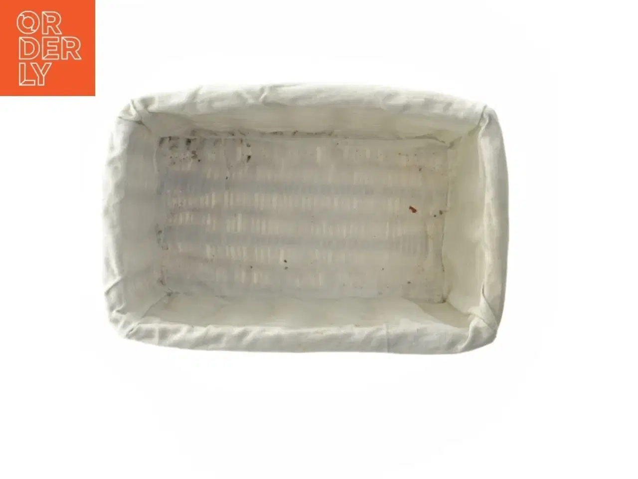 Billede 4 - Kurv med stofindsats (str. 28x18 cm)