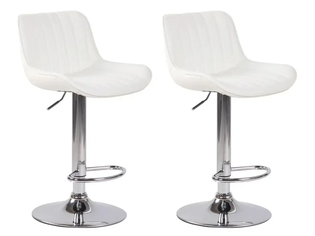 Billede 1 - 2 stk. barstole model "Lyon", hvid.
