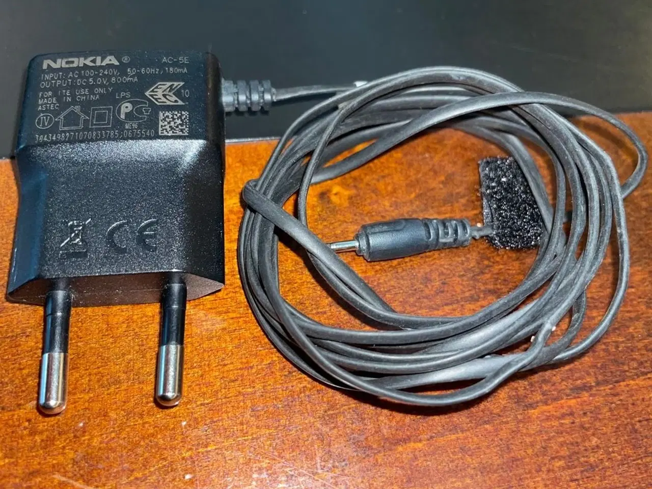 Billede 1 - Oplader Nokia AC-5E hurtig rejselader 5V 800mA