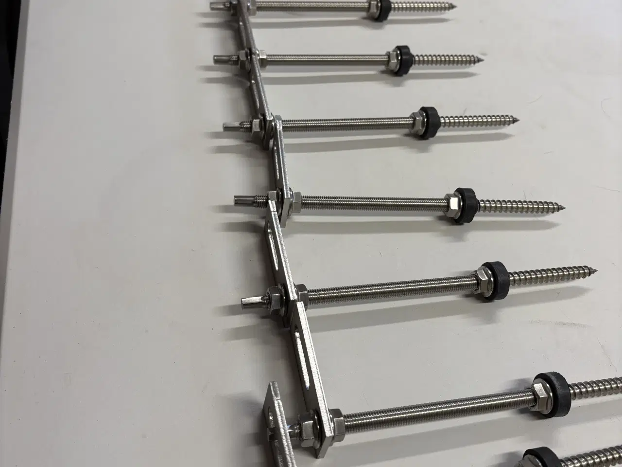 Billede 1 - 250 mm stokskruer til solcelle skinner