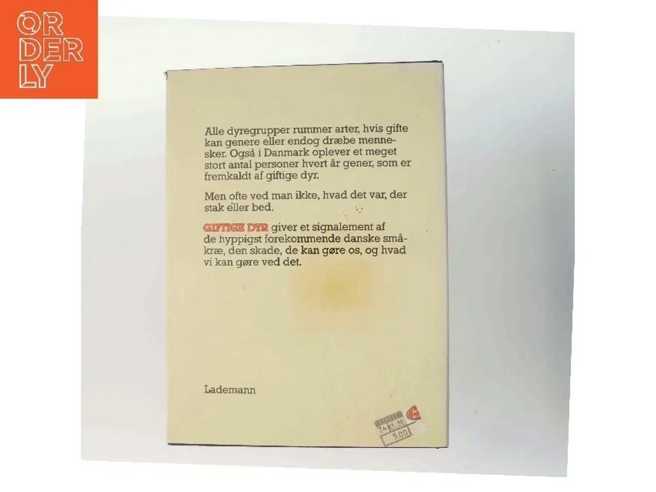 Billede 3 - Giftige Dyr af Torben W. Langer (Bog)