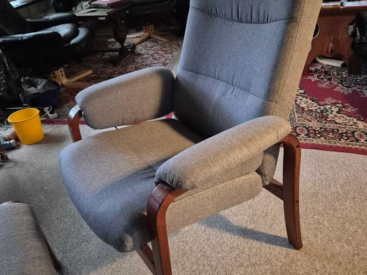 Billede 2 - Otiumstol med fodskammel