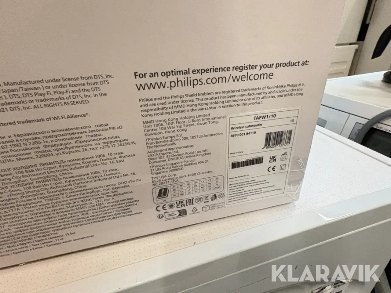Billede 5 - Trådløs subwoofer Philips TAFW1/10