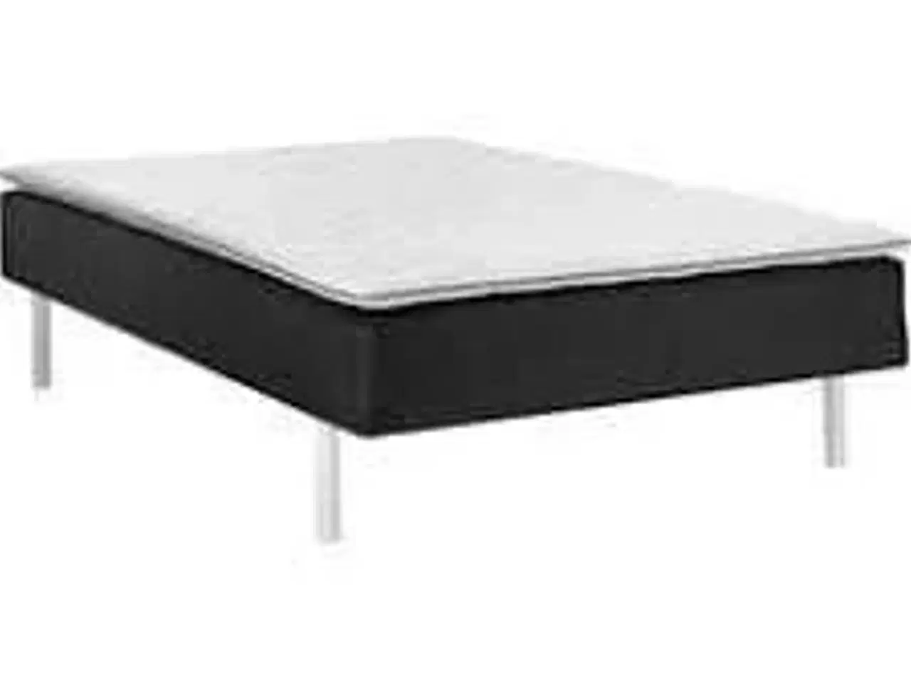 Billede 1 - Huma Prestige Boxseng med træben og topmadras 120x200 cm