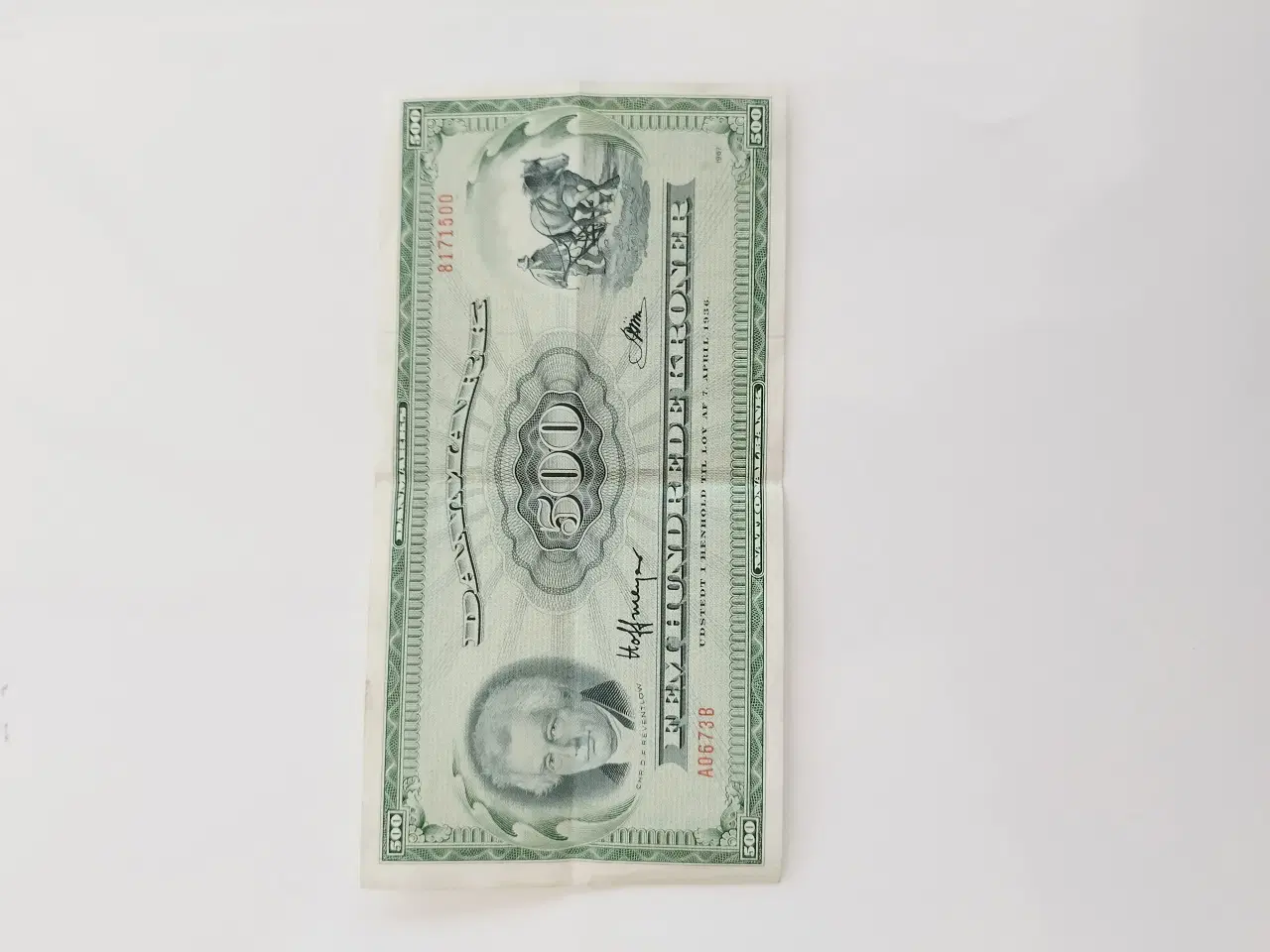 Billede 2 - 500 Hundrede Kroner Plovmand 