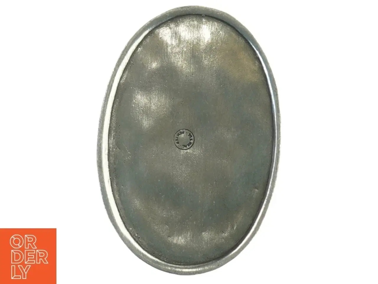 Billede 6 - Oval metalæske med låg (str. 13,5x9x6 cm)