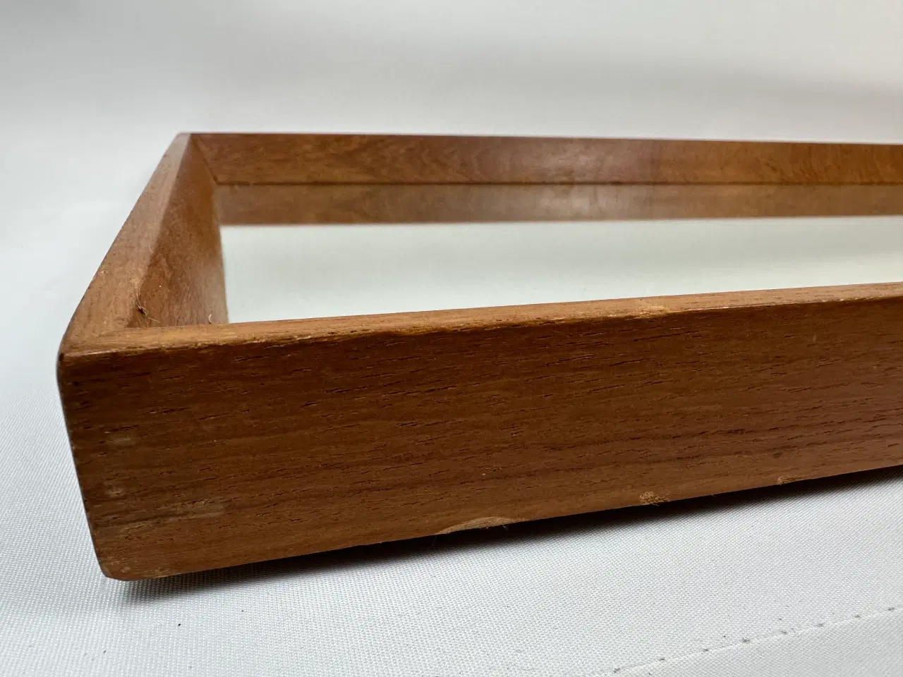 Billede 6 - Stort retro teak vægspejl