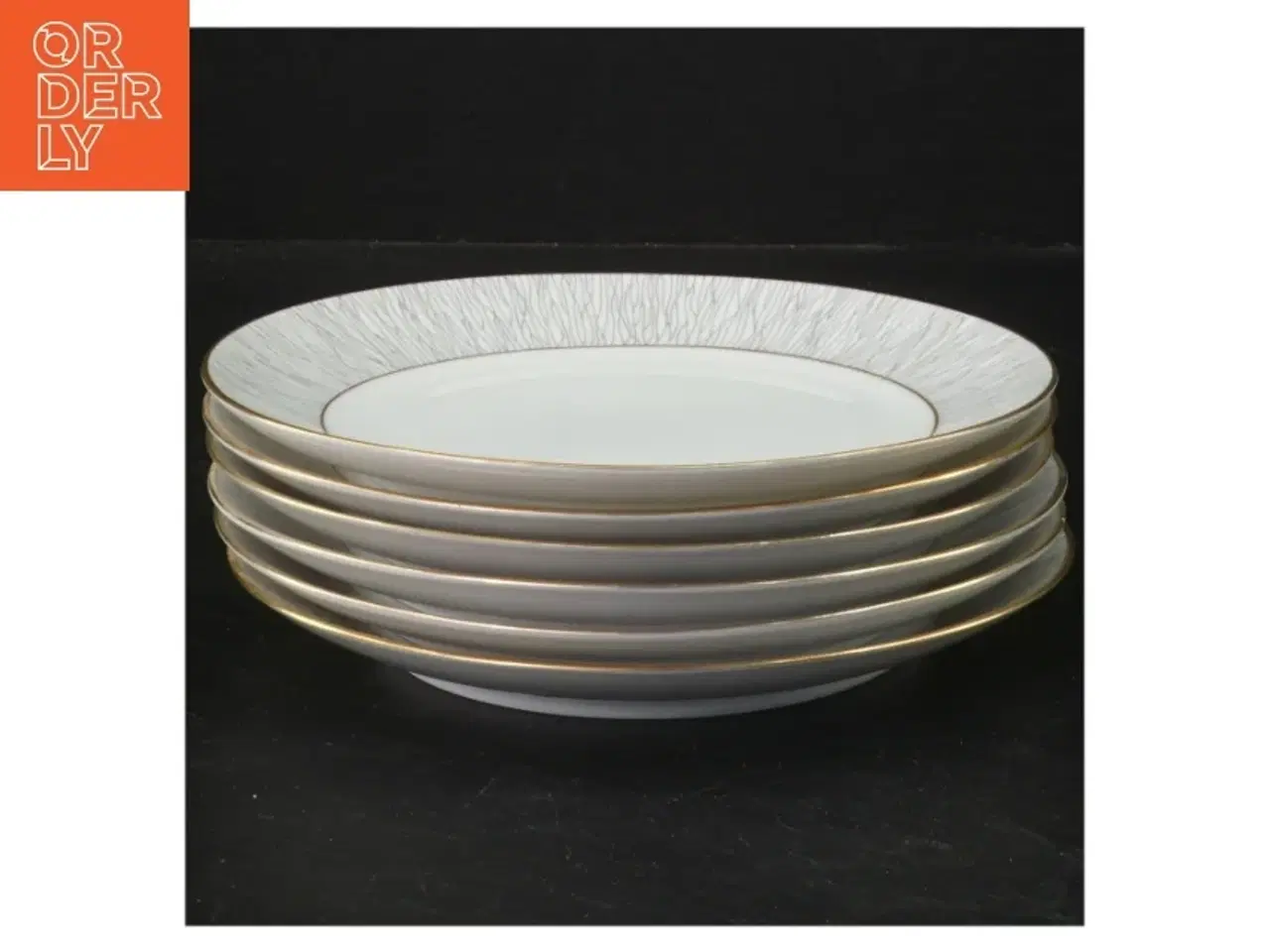 Billede 1 - Sæt af 6 kagetallerkener Koh-I-Noor fra Knigl. pr. Tettau (str. 6 styk. ø. 16 cm)