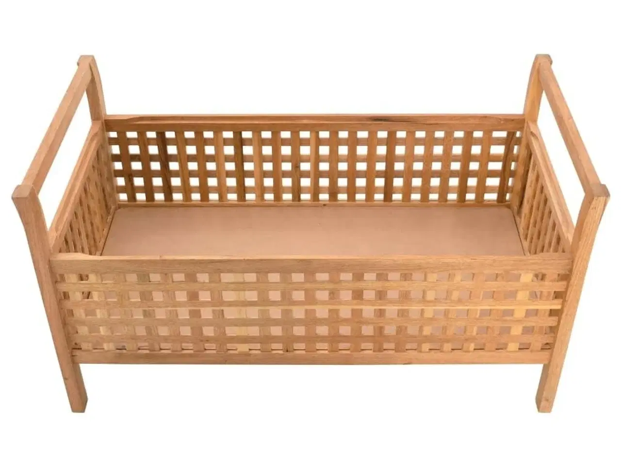 Billede 5 - Opbevaringsbænk 93 x 49 x 49 cm massivt valnøddetræ