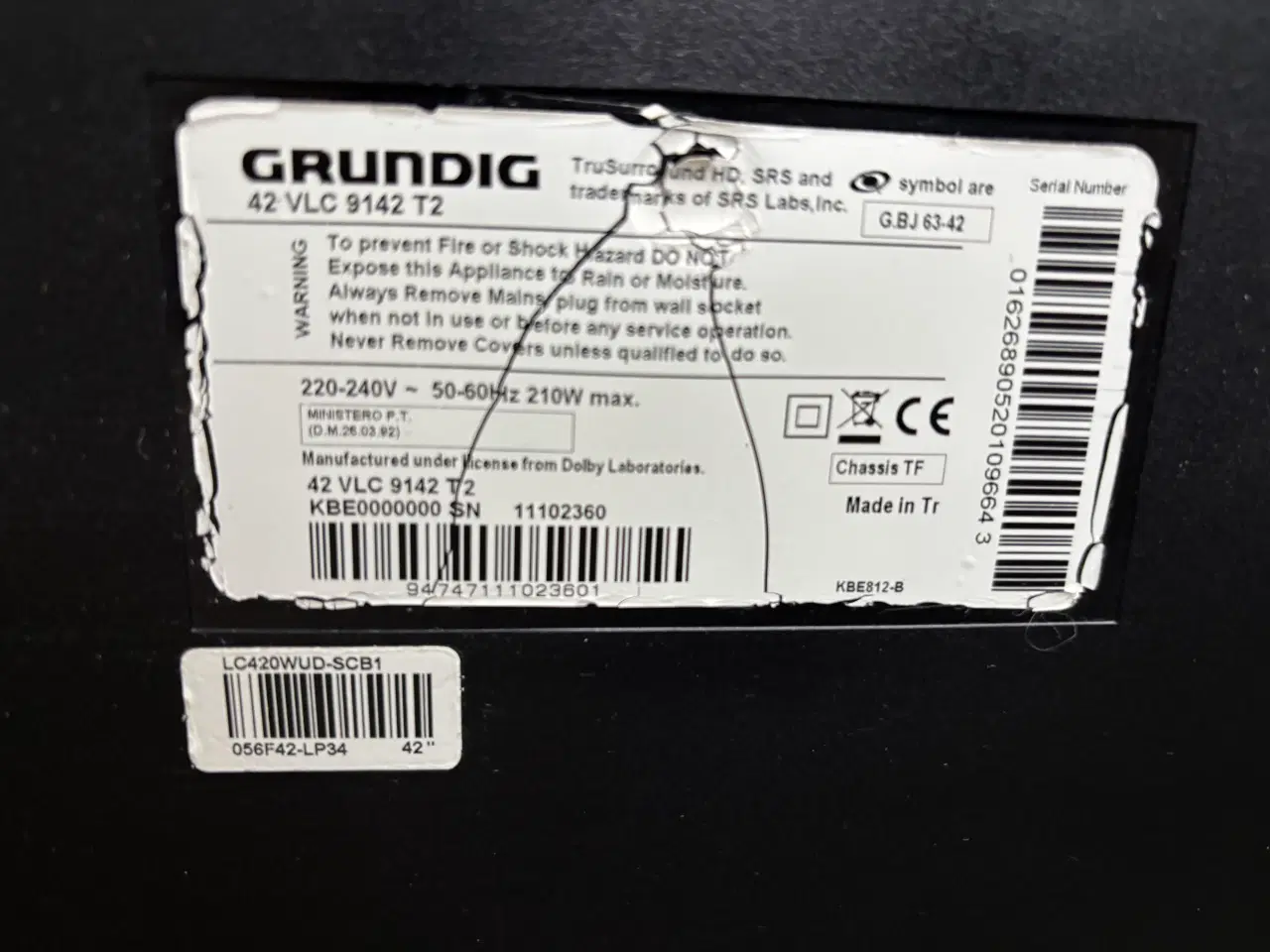 Billede 2 - Grundig TV 42 tommer