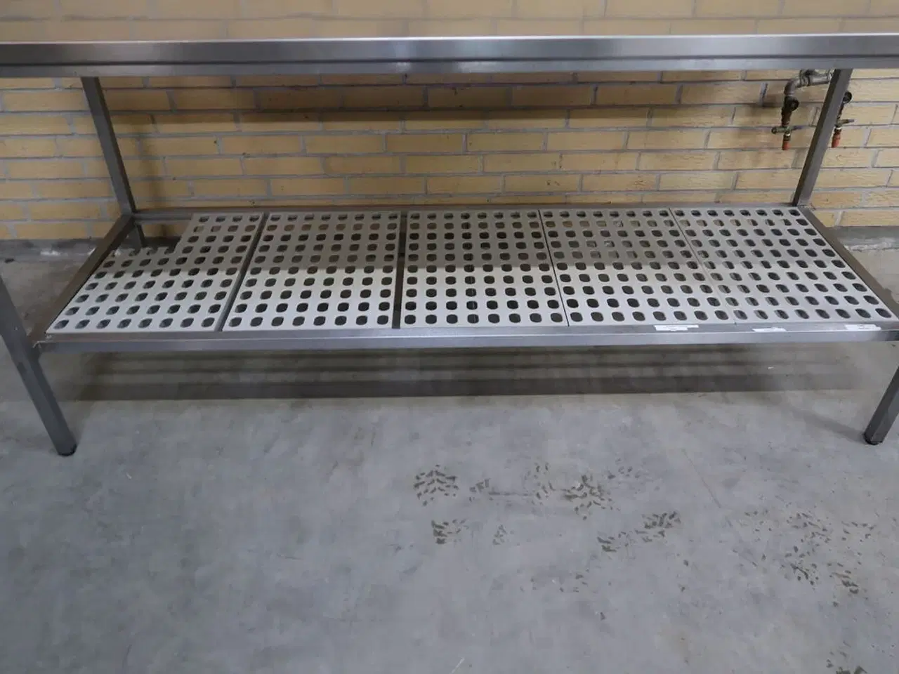 Billede 4 - Rustfri stålbord med underhylde