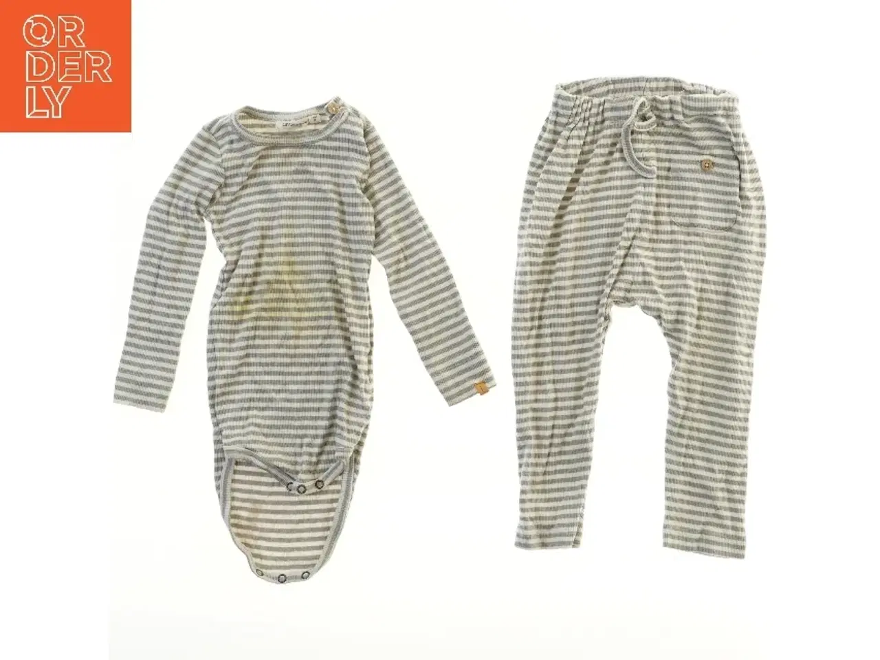 Billede 1 - Stribet bodystocking og bukser fra Lil atelier (str. 86)