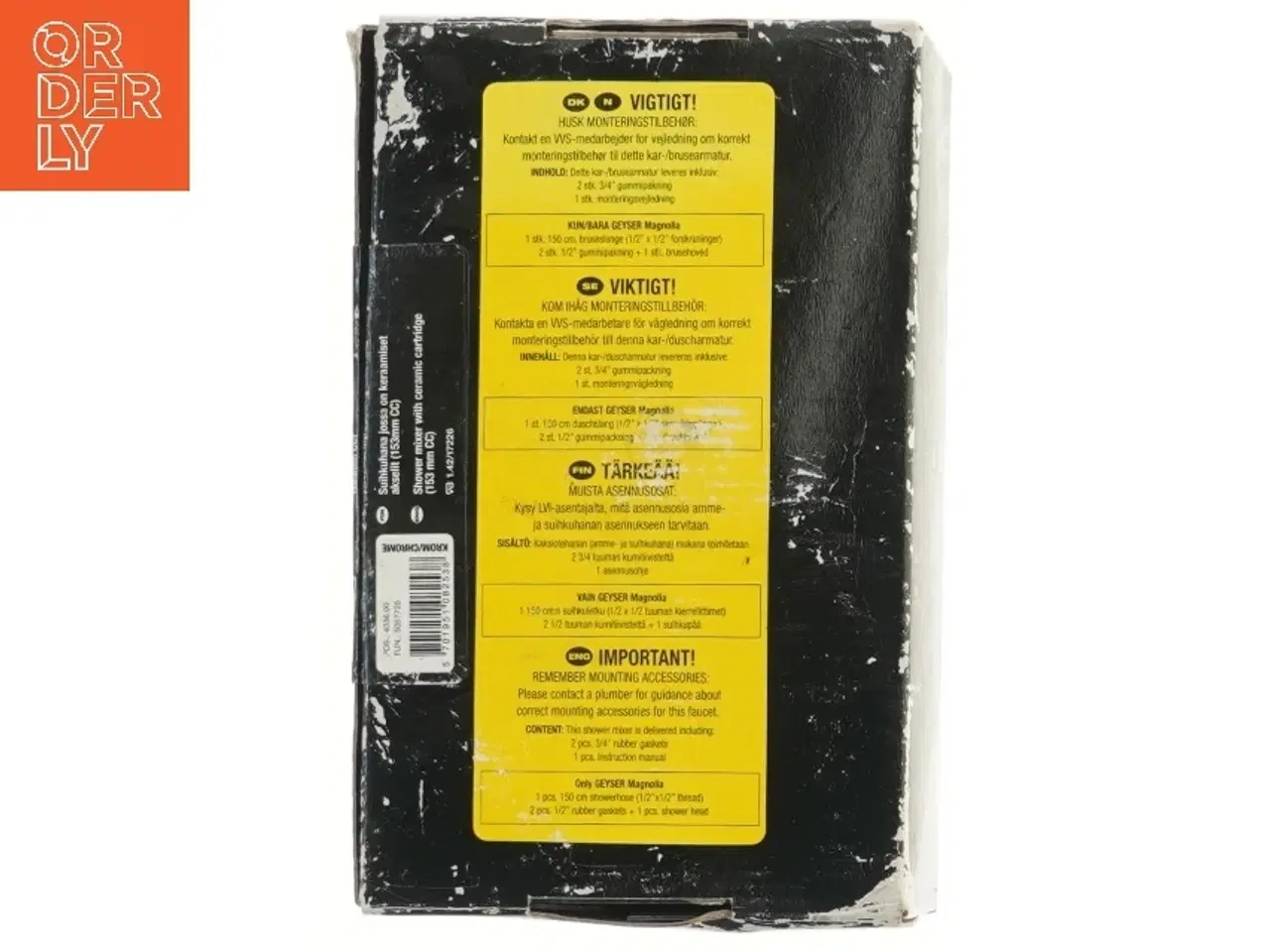 Billede 2 - Geyser, Brusearmatur, Magnolia, krom (str. 18 cm)