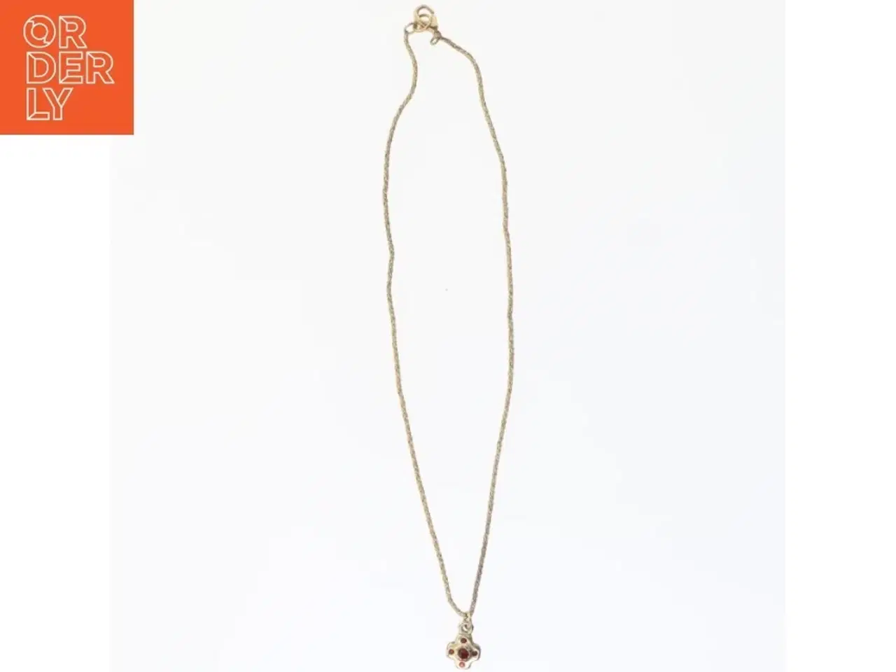 Billede 1 - Guld halskæde med vedhæng (str. 42 cm)
