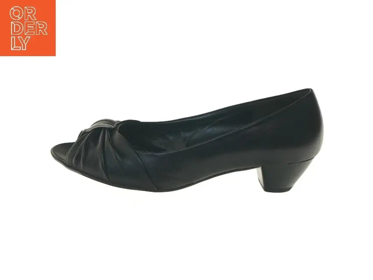 Billede 1 - Sort damepumps med peep-toe fra Gabor (str. 40,5 )