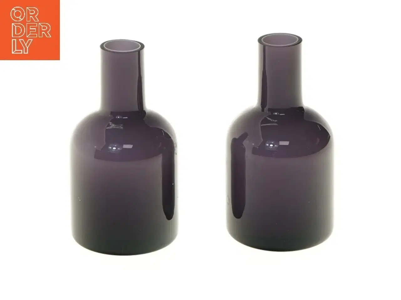 Billede 1 - Par af lilla nye glasvaser (str. 11 cm)